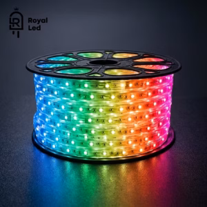 Cinta LED 110 V RGB 5050 rollo de 100 metros