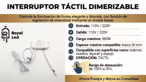 Interruptor touch dimerizable — imagen 2