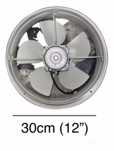 Extractor de aire 12 pulgadas industrial con aspa metálica — imagen 4