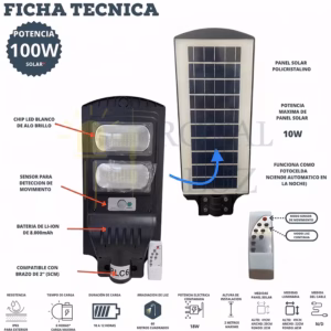 Lámpara solar 100 W — imagen 2