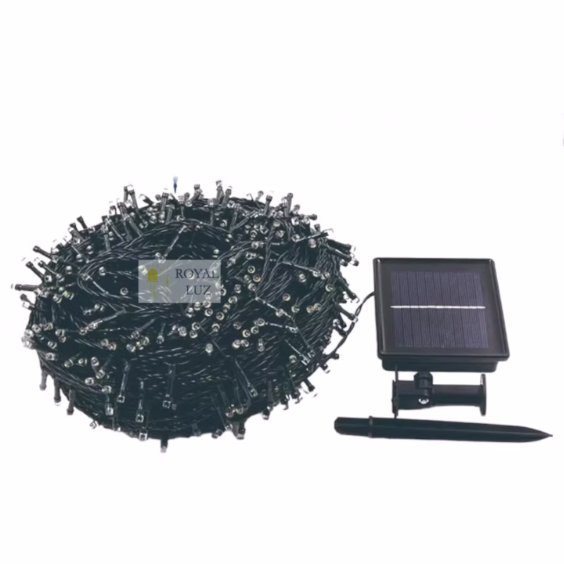 Luz de navidad solar para exterior 22 metros 200 LED