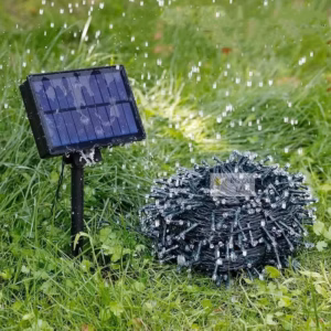 Luz de navidad solar para exterior 22 metros 200 LED — imagen 2