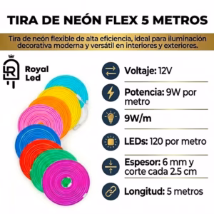 Neón flex en rollo de 5 metros — imagen 2