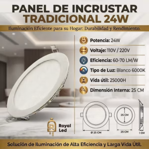 Panel incrustar tradicional 24 W — imagen 2