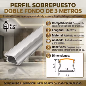 Perfil sobreponer doble fondo 3 metros — imagen 2