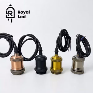 Portalámpara colgante de bombillos vintage