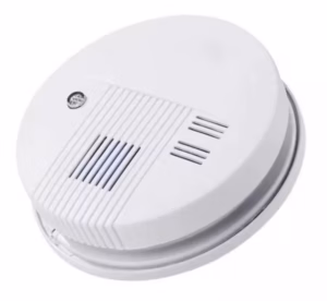 Sensor detector de humo con alarma y batería de 9 V