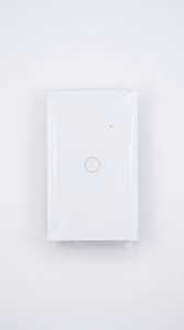 Switch inteligente táctil Wi-Fi Google Home y Alexa color blanco (1 botón)