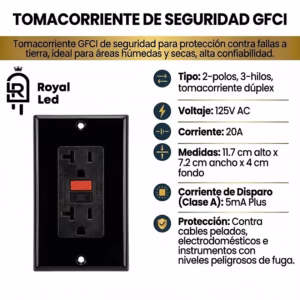 Tomacorriente de seguridad GFCI — imagen 2